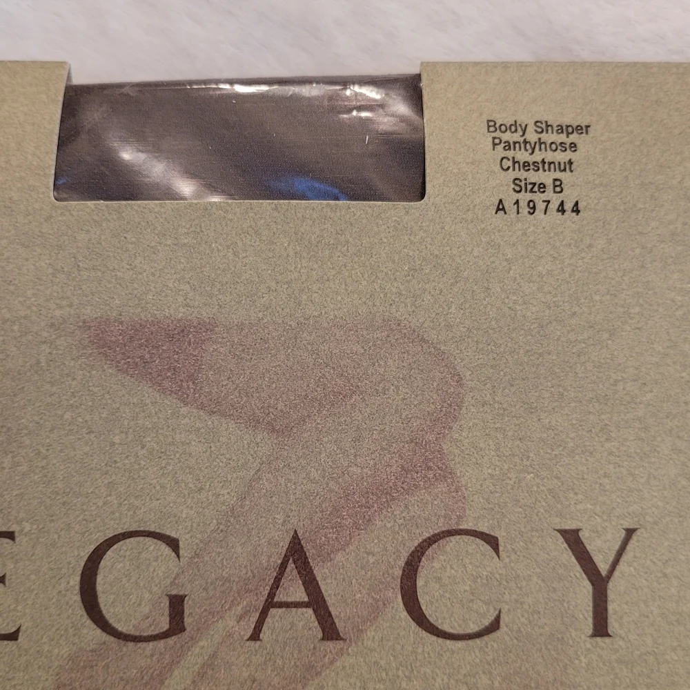 Legacy Legwear Body Shaper Pantyhose Size B Color Chestnut New In Box